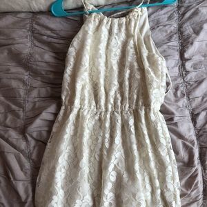 Miami Off-White Lace Romper